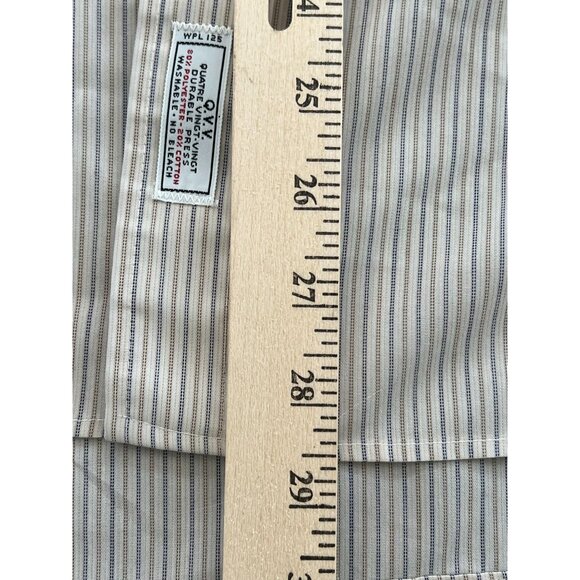 Vtg Christian Dior Chemises DIOR Embroidered Button Down Shirt Large 15.5 34/35 - Picture 6 of 11